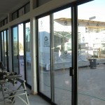 View to courtyard from kitchen